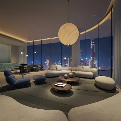 Living room, three-bedroom typical